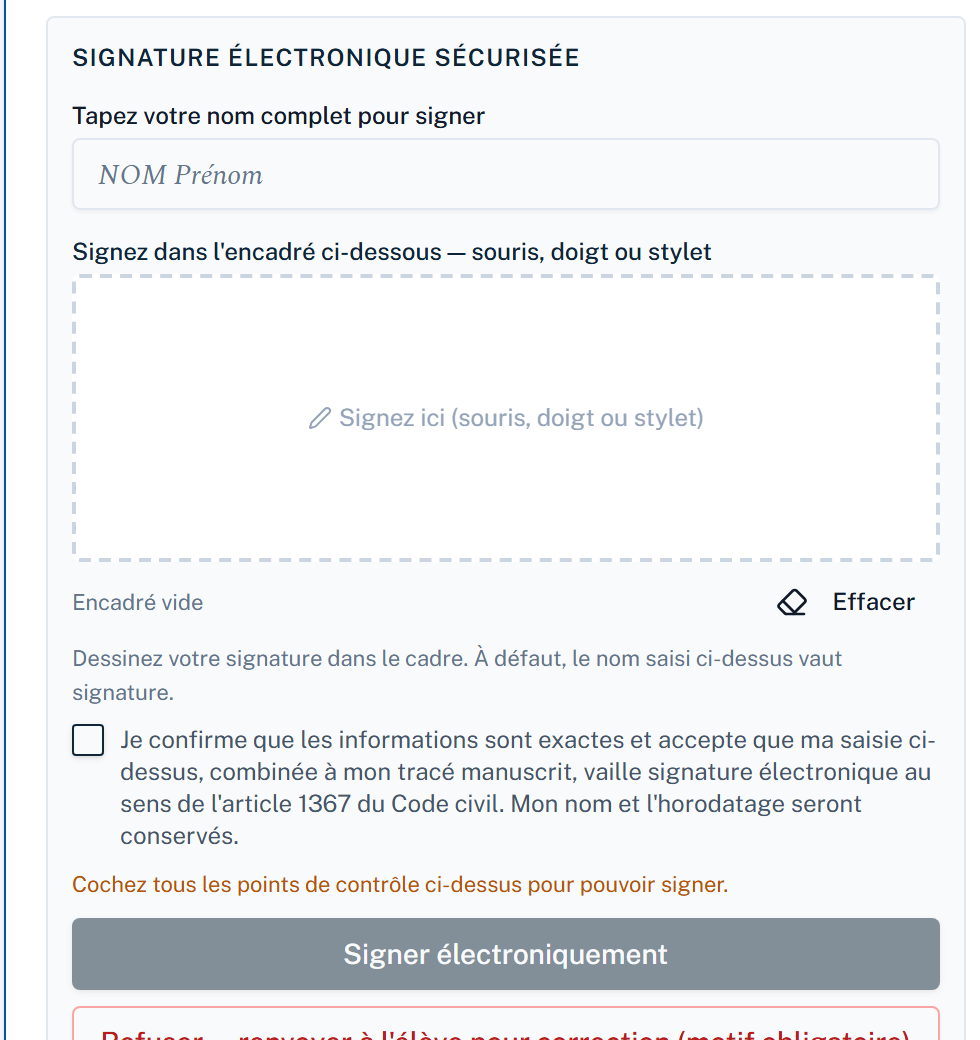 Signature électronique